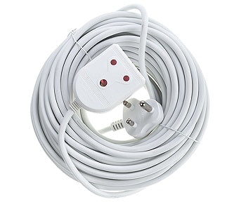 Extension Lead 16A 20M White E/Mate