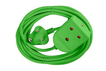 Extension Lead 10A  5M Green E/Mate