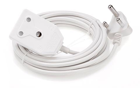 Electrical Mts Prepac Extension 5Mx1.0Mm Whit
