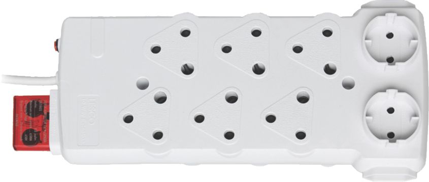 Electrical Mts Multiplug 10Way Flat W/Surge