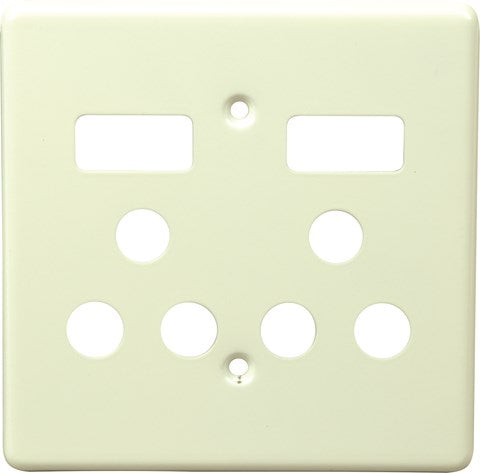 Electrical Mts Socket C/Plate Double 4X4 Ct