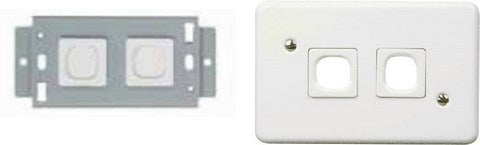 Electrical Mts Cover Twin Cradle Univ 100X50Mm