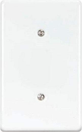 Electrical Mts Cover Stl Blank White 100X50Mm