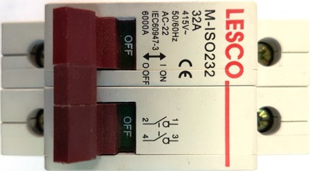Electrical Mts Isolator Mini D/Pole 32A