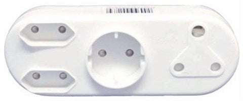 Electrical Mts Adaptor 1X16A 2X5A 1Xshucko