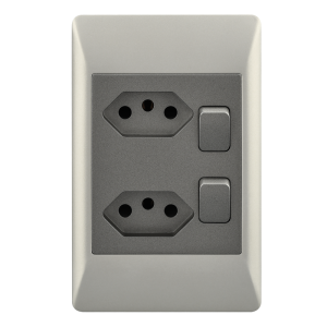 Brightstar EPL363 DUO 2 x 4 Dual RSA Socket with 2 Switches