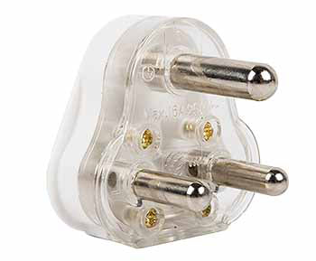 Plug Top 16A Hollow Pin White E/Mate