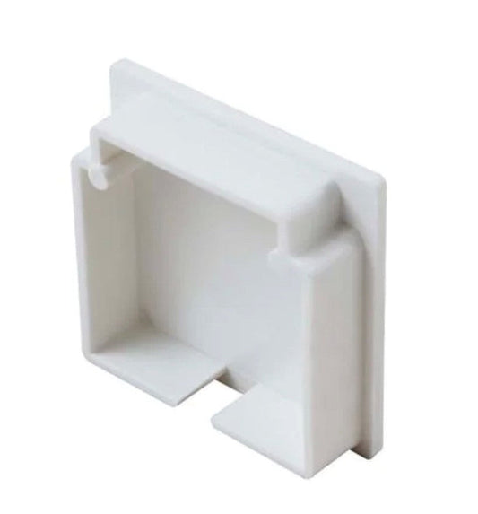 OGATIN 100 X 75 White PVC End Cap for PVC Trunking