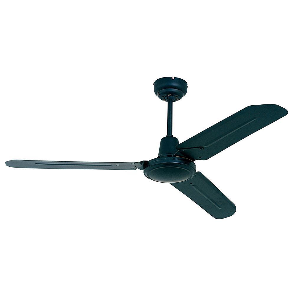 48" 3 Blade Industrial Ceiling Fan - Black