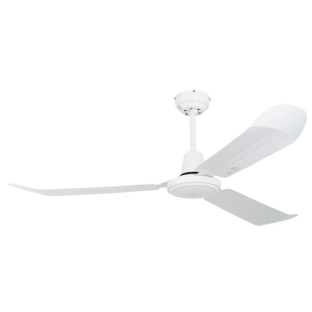 56" 3 Blade Industrial Ceiling Fan - White