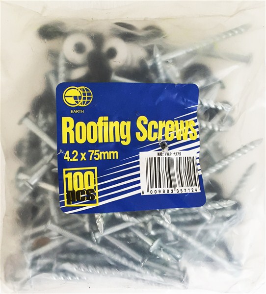 Screw Roofing [Comb/Washer] Corrulock  75Mm Box Of 100