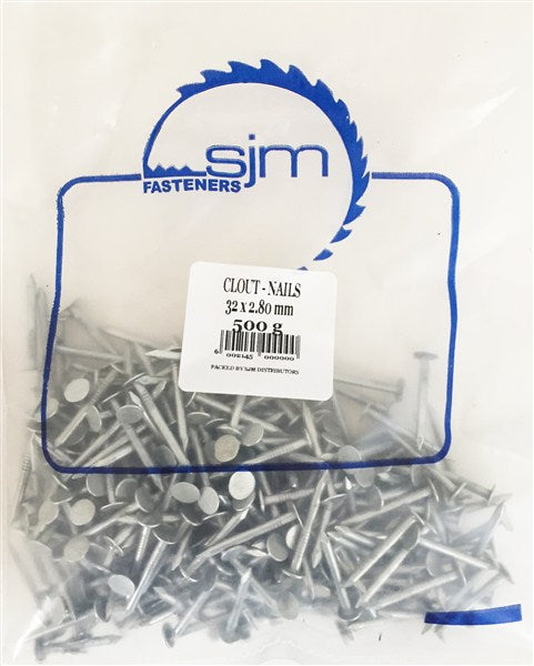 Nail Clout 32Mm 500Gr Pack