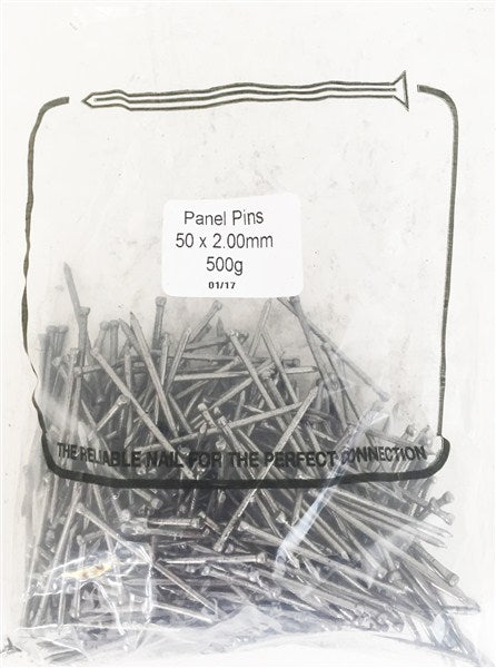 Nail Panel Pins 50Mm 500Gr Pack