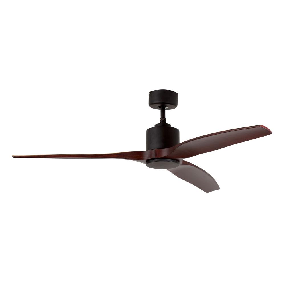 52" 3 Blade Ceiling Fan - Dark Wood / Black