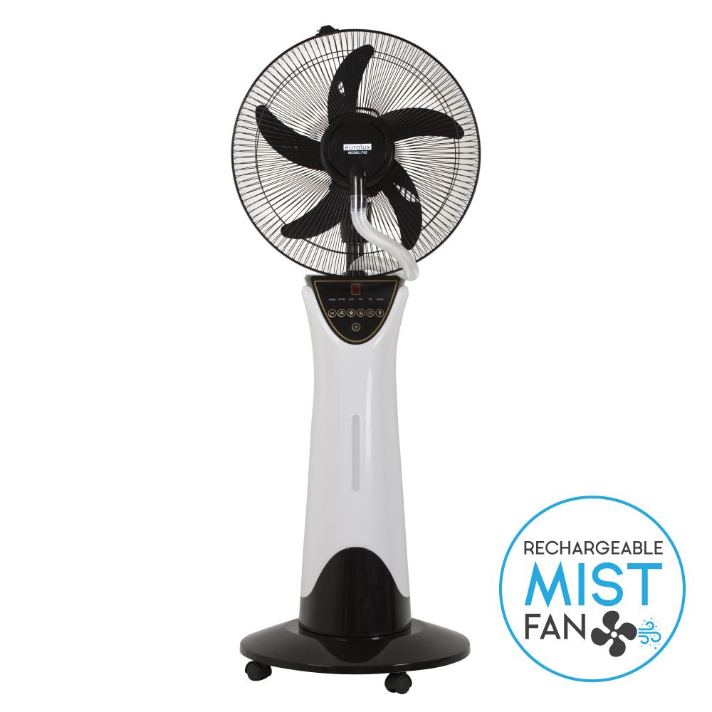 Portable Rechargeable Mist Fan With Led Light