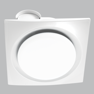 Brightstar 8" Bathroom Extractor Fan with Integrated 18W LED Light (6000K)
