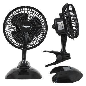 Brightstar Versatile 6" 15W Plastic Table or Clip-On Fan with 2-Speed Control