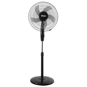 Brightstar 16" Rechargeable Oscillating Floor Fan in Black (FAN021)