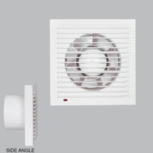 Brightstar 4" (100mm) 12W Bathroom Extractor Fan, ABS Plastic, 90m³/h Air Delivery
