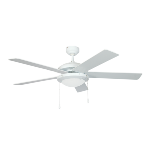 Brightstar FCF004 White 52" 5-Blade Ceiling Fan with Light Kit