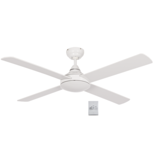Brightstar FCF037 White 48" 4-Blade Metal Ceiling Fan with Wall Control (No Light)