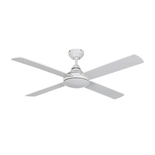 48" 4 Blade Ceiling Fan With Wall Control - White