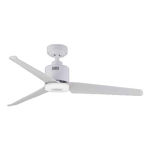 52" 3 Blade Ceiling Fan With Led Light And Remote - White
