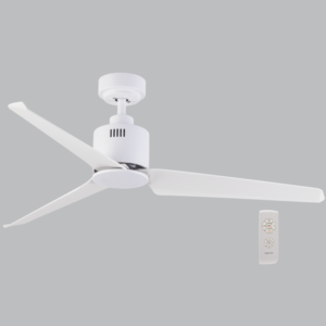 Brightstar FCF047 White 52" Ceiling Fan with Reversible DC Motor and Remote Control