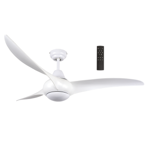Brightstar FCF051 52" White Ceiling Fan with 3 ABS Blades and 6-Speed Remote Control