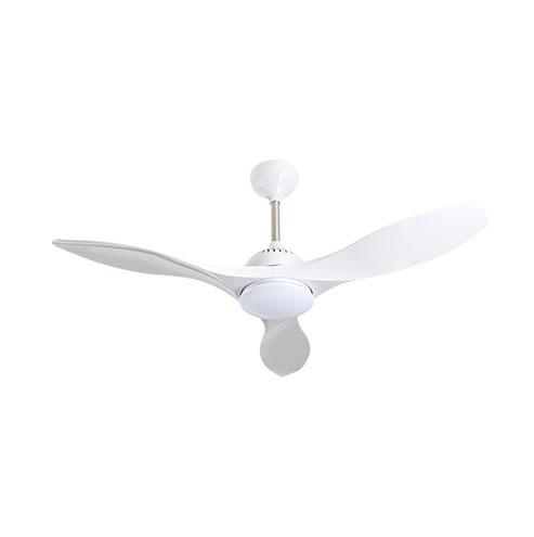 48" 3 Blade Ceiling Fan With Led Light - White