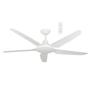 Brightstar FCF054 White 53" Ceiling Fan with 32W DC Copper Coil Motor and 5 ABS Blades
