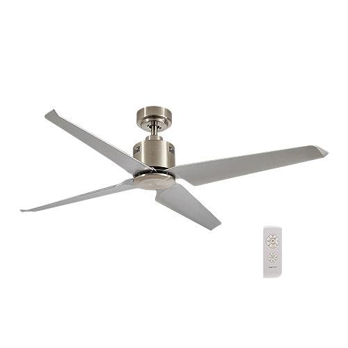 54" 4 Blade Ceiling Fan With Remote - Satin Nickel