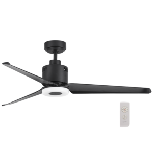 Brightstar FCF064 Matt Black 52" DC Motor Ceiling Fan with Changeable LED Light