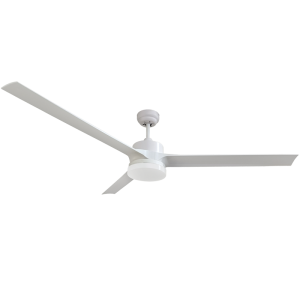 Brightstar FCF086 60” White DC Motor Ceiling Fan with 18W LED and 6-Speed Remote Control