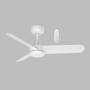 Brightstar 35" FCF088 White Ceiling Fan with 3 ABS Blades and 6-Speed Remote Control