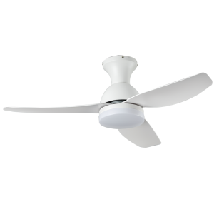 Brightstar Modern White 40" Ceiling Fan with DC Motor and 3 CCT LED Light