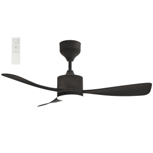 Brightstar FCF108 42-Inch Black Ceiling Fan with DC Motor, 3 ABS Blades, and 3-CCT LED Light