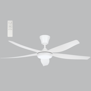 Brightstar FCF109 White 56-inch Ceiling Fan with 6-Speed DC Motor and 3-CCT LED Light