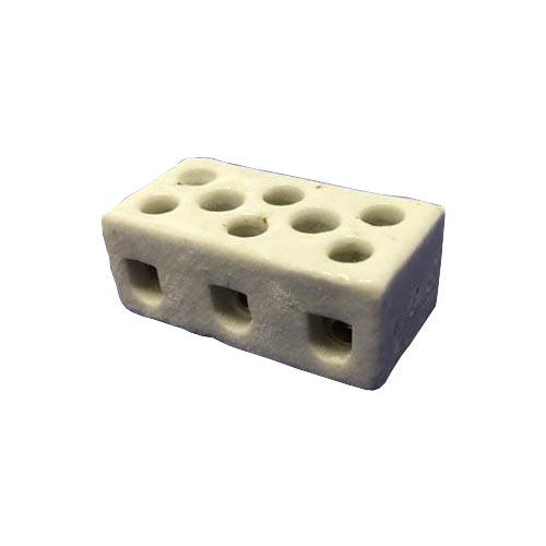 Porcelain Connectors 5 - 6A 3-Way 8 Hole