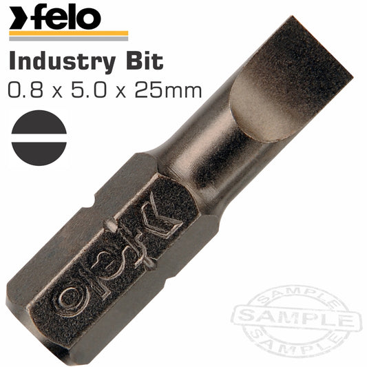 Felo Slot Sl 0.8 X 5.0 X 25Mm Bulk Ins.Bit