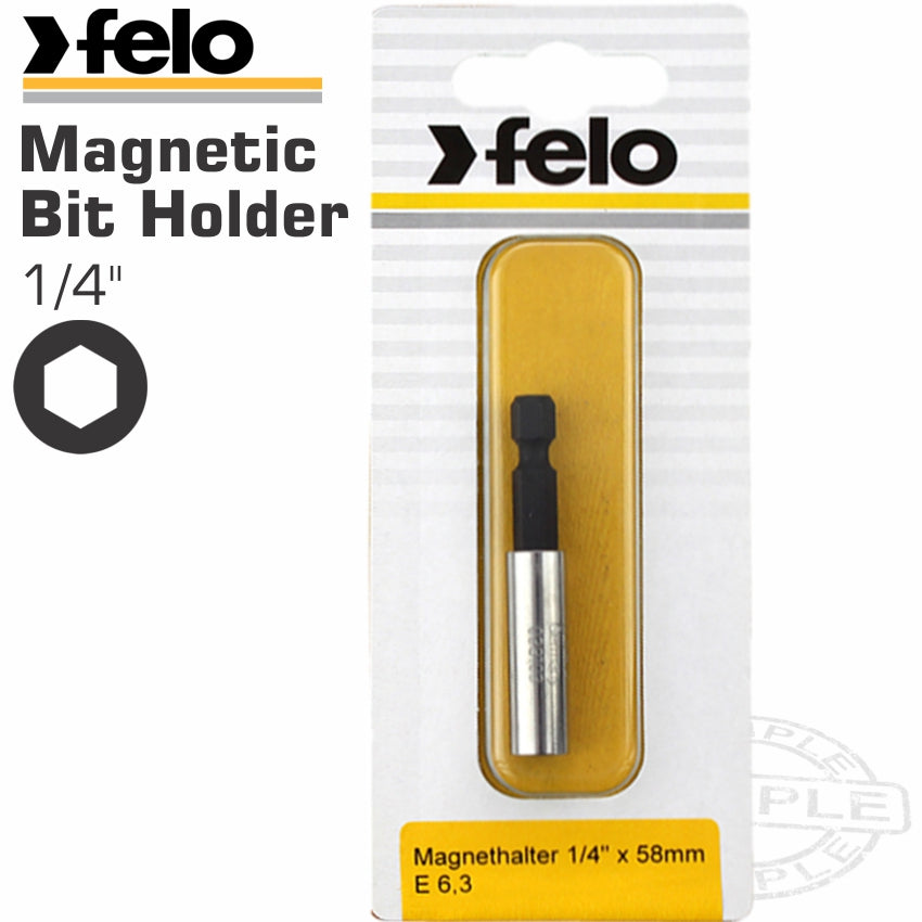Felo Magnetic Bit Holder 1/4' Carded