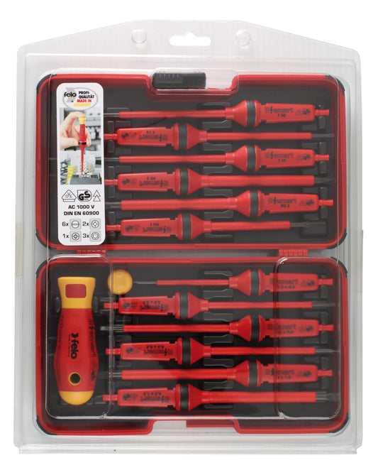 Felo 063 Smart Elec. Set 14Pce S/Drive Strongbox