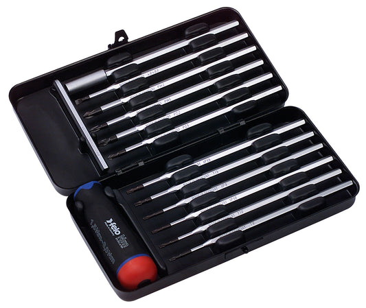 Felo 100 Tor. S/Driver Set 14Pcs 1.5-3.0Nm Blue Metal Box