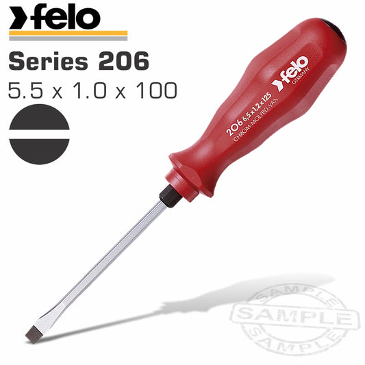Felo 206 Sl5.5X1.0X100 S/Driver Steel Cap