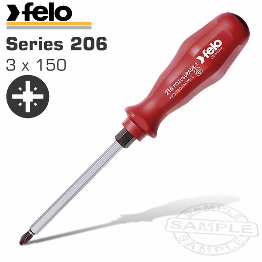 Felo 216 Pz3X150 S/Driver Steel Cap Shock Proof