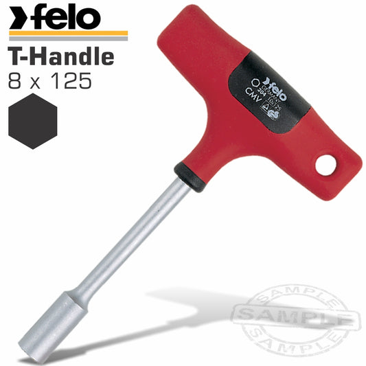 Felo 304 8X125 Nut Driver T-Handle