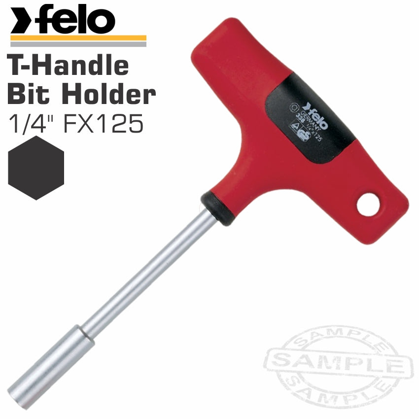 Felo 338 1/4'Fx125 Bit Holder T-Handle