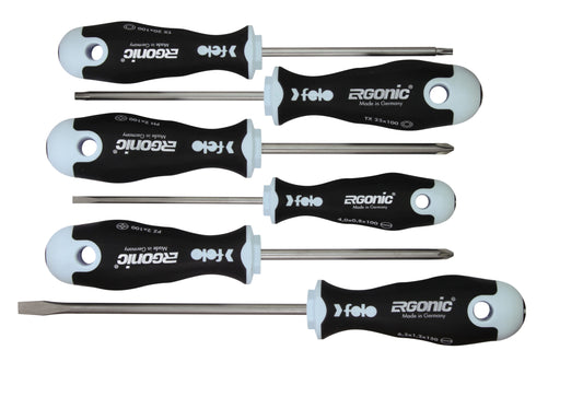 Felo 400 S/Driver  Set 6Pc Ergonic Inox Sl/Ph/Pz/Tx