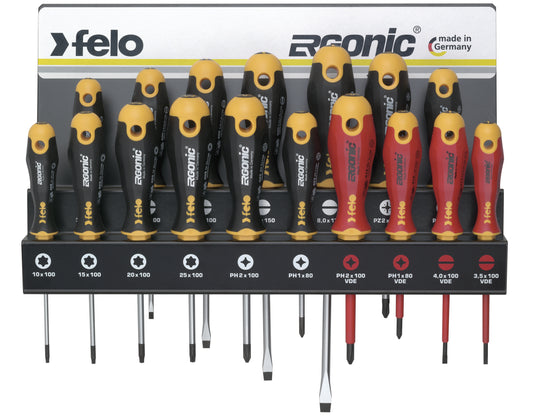Felo 400 S/Driver Set 17Pc Ergonic/Vde Xxl-Steel Rack Sl/Ph/Pz/Tx Wall
