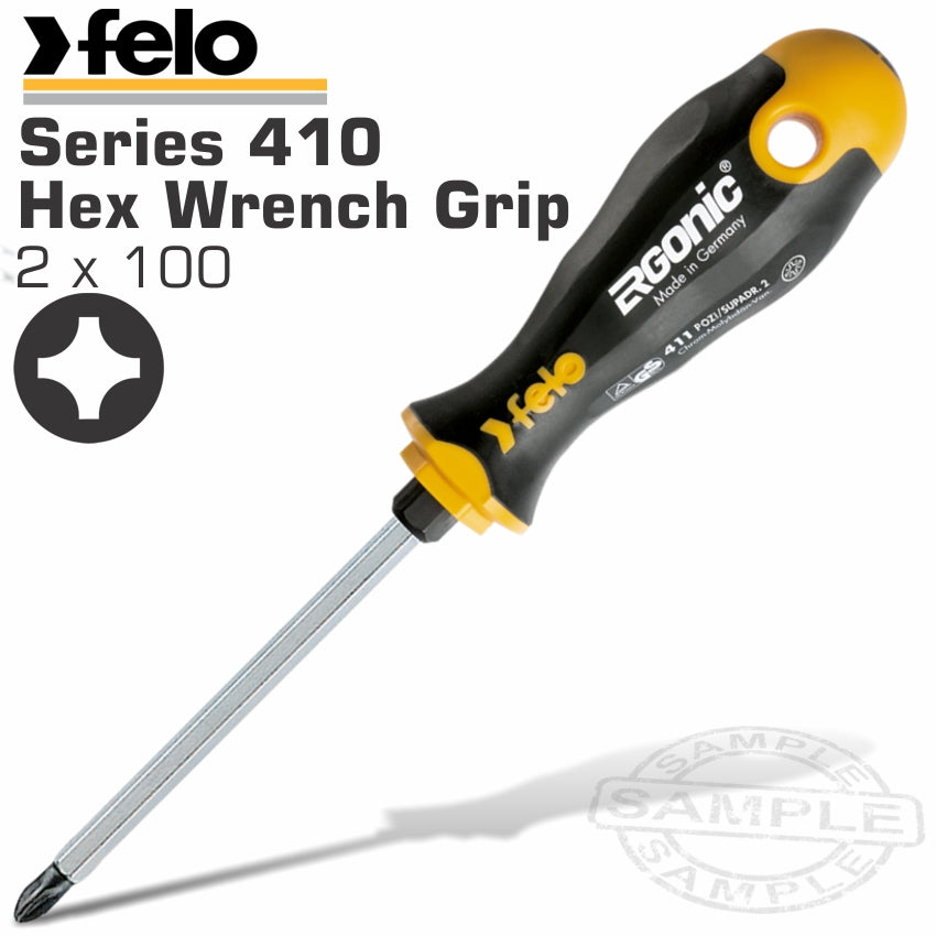 Felo 412 Ph2X100 S/Driver Ergonic Hex Wrench Grip
